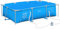 Outsunny Piscina Desmontable Tubular 292x190x75 cm con Depuradora de Cartucho 1200L/H Piscina Rectangular de Exterior para Adultos y Niños 3600L Azul
