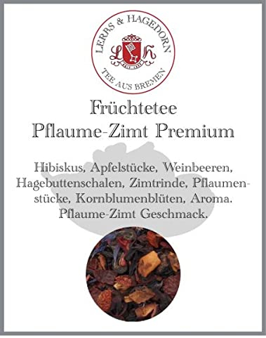 Früchtetee Pflaume Zimt Premium 250g