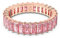 Swarovski Matrix Ring, Rosé Vergoldeter Damenschmuck mit Strahlenden Rosa Swarovski Kristallen