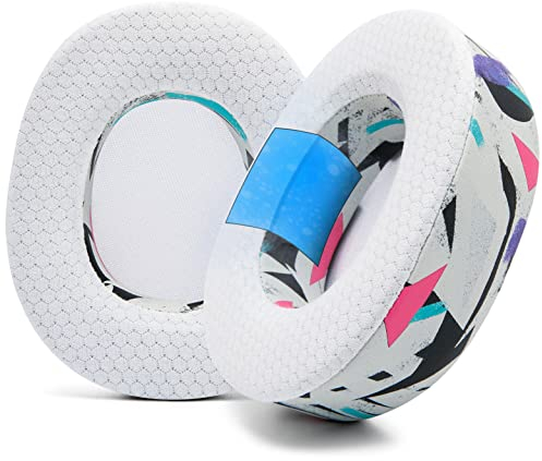 WC Freeze Nova Pro Wireless – Kühlende Gel-Ohrpolster NUR für Arctis Nova Pro Wireless (passt Nicht auf andere Modelle), hergestellt von Wicked Cushions, verbesserte Schallisolierung | 90's White