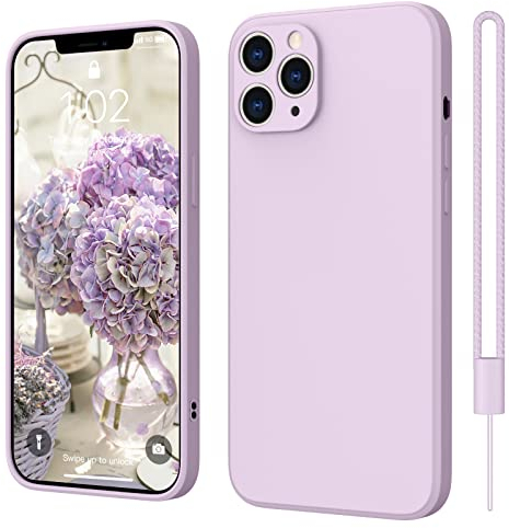 ElestBela für iPhone 11 Pro Hülle Silikon Case, Hanyhülle iPhone 11 Pro Ultra Dünn Slim mit Microfiber, Kratzfeste Rundumschutz Case Schutzhülle Hülle Lila