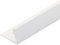 PVC Straight Edge L Shaped Tile Trim - White, 10mm Depth - 2500mm Long