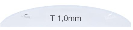 masar Ø 28.1mm Épaisseur 1.0mm - Verres de Montres - Minéral Rond - Plat X Bombé - 1 Pcs