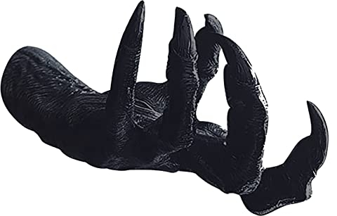 Witch's Hand Deko Halloween Harz Hand Statue Requisiten Teufelshand Monster Hand Skulptur Wandbehang Retro Wandkunst Hängendes Fantasy Decoration