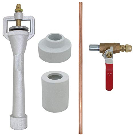 Kit de brûleur de forge à gaz tête de brûleur venturi fonte avec tuyau en laiton for brûleur de four de fusion