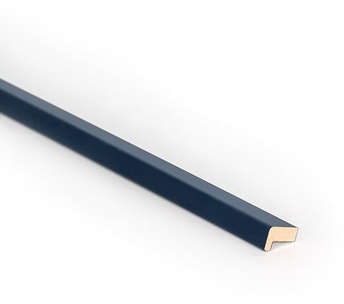 Bildershop-24 Set di 14 listelli di copertura per pannelli murali Dekowa in blu scuro 252 x 2,3 x 1,5 cm