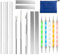 Iegefirm 14 Polymer-Ton-Werkzeuge, Acryl-Roller, Ton-Nudelholz, Gewebeklinge, Bildhauerei, Ohrring-Herstellungsset, Schmuck-Ersatzteile, Zubehör
