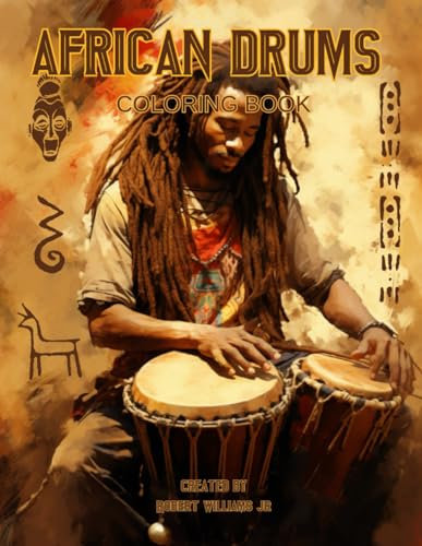 AFRICAN DRUMS: COLORING BOOK