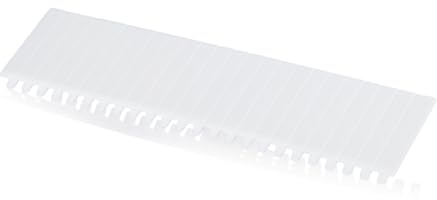 5 Stück Abdeckstreifen für Elektroverteilung weiß, PS, 12TE, 219x54mm