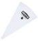 BrandNewCake® Poche à Douille Réutilisable en Nylon 35cm - Durable et Lavable - Blanche