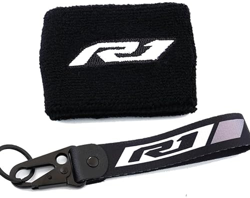 Bremspumpenabdeckung Für Ya&maha R1 YZF-R1 YZF R1M Motorrad Vorderradbremsbehälter Socke Flüssigkeit Öl Tankdeckel Hülle Ärmel & Schlüsselanhänger Schlüsselanhänger