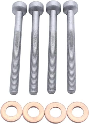 SHLPDFM 8-teiliges Einspritzdüse Kupfer Dichtungsring Dehnschrauben Injektor Halterung für Mercedes Sprinter W906 651 Motor ab 2006