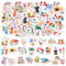 46pcs Aufkleber für Scrapbooking Kleine Scrapbook Aufkleber Set, Journaling Bullet Junk Journal Supplies, Planer, Kid DIY Art Crafts, Laptop, Koffer (Stil-21) Colorful
