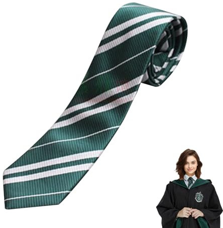 LILIKAI Harry Krawatte,Kinder Krawatte Jungen,Zauberer Kostüm Accessoires,Magier Kostüme Tie,Cosplay Costume Faschingskostüm Kinderkrawatte,Krawatten für Erwachsene Kind Halloween Karneval (Grün)