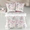 ZIRVEHOME Bettwäsche Set zweiteilig, 155x220 Bettbezug, Baumwolle, Blumen Muster, Rosa, Angola