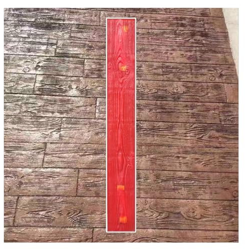 Moldes de hormigón de grano de madera para paisajismo, textura de suelo, sellos de pizarra para caminos de cemento, diseño sin costuras
