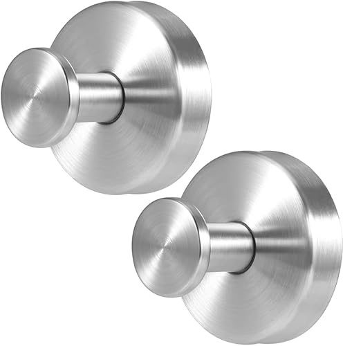 Linwnil Lot de 2 crochets à ventouse pour fenêtre en verre, couronne de Noël améliorée, sans perçage, crochets à ventouse pour couronnes sur verre, guirlandes pour porte d'entrée (2, argent)