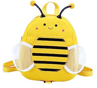 GALPADA Junge Mädchen Rucksack Biene Cartoon Motiv Kleiner Leichter Mädchen Rucksack Gelb Niedliche Reisetasche Für Kindergarten Schule Geburtstag Praktischer Eleganter Aufbewahrungsbeutel