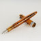 Jinhao 992 Plastic Fountain Pen Set Transparent Acrylic Barrel with Siliver Clip Big Size Writing Pen Stylish and Practical Diversity Color(Coffe)