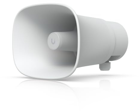 Ubiquiti All-Weather PoE 120 dB Horn Speaker with Advanced AI, UP-AI-Horn-Speaker-W