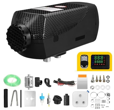 HGCXBYAP Chauffage Diesel Chauffage 8 KW 12 V pour Voiture Diesel, avec Interrupteur LCD, pour Voiture, remorque, Camion, Chauffage de stationnement Diesel Diesel Tout-en-Un