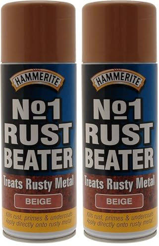 Hammerite HAM6702802 400ml No.1 Rust Beater Aerosol - Beige (Pack of 2)