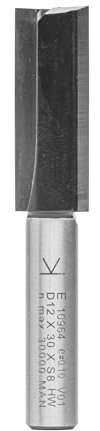 ENT 10964 Nutfräser HW, Schaft (S) 8 mm, Durchmesser (D) 12 mm, NL 30 mm, SL 32 mm, GL 62 mm, mit HW Grundschneide
