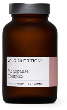 WILD NUTRITION Food-Grown® Menopause Complex | Menopause Vitamins with Magnesium & Ashwagandha to Support Hormonal Balance for Women, Mental Resilience, Fatigue | Menopause Supplements | 60 Capsules