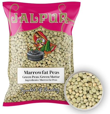 JALPUR MILLERS Marrowfat Peas/Green Peas (Green Mattar) 1.5kg - Dried Whole Green Peas for Cooking, Curries, Soups, Stews and Snacks - High Protein, Fibre Rich, Vegan, Non-GMO - Ideal for Meal Prep