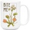 LookHUMAN Bite Me Venus Fliegenfalle Kaffeetasse, Keramik, 425 ml, Weiß