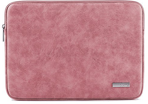 14 Zoll Wasserdicht Mikrofaser PU Leder Laptop Hülle für MacBook/Laptop/Notebook Computer/Ultrabook Rosa