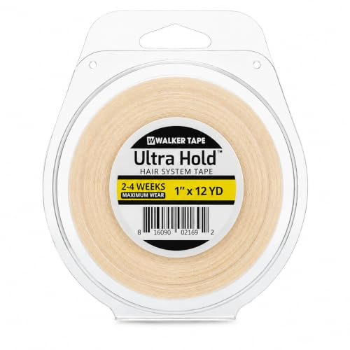 Walker Tape Co. Ultra Hold - Rollo de cinta de extensión de cabello (2,5 cm x 12 yardas)