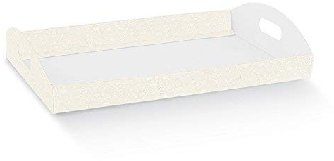 Subito disponibile Harmony Bianco Cesto Vassoio per bomboniere 30x22x4.5 cm