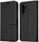 TECHGEAR Leder Hülle kompatibel mit Huawei P30 Pro - PU Leder Flip Case Schutzhülle Ledertasche [Brieftasche] Handyhülle mit Ständer und Handschlaufe Beutel Case - Schwarz