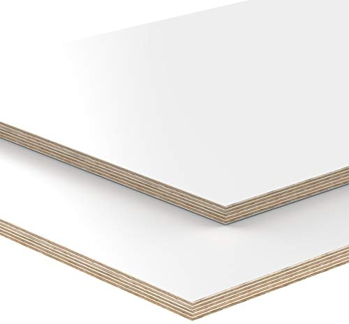 18mm Multiplex Zuschnitt weiß melaminbeschichtet Länge bis 200cm Multiplexplatten Zuschnitte Auswahl: 80x30 cm