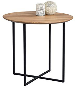 M2 Kollektion Keno 2 Couchtisch/Beistelltisch, Holz, braun, Durchmesser 60cm, Höhe 56cm