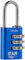 IFAM Candado de Combinación Col Combi, 20mm, Color Azul, Máxima Seguridad, Ideal para Mochilas y Maletas, Con Clave y Más de 1.000 Combinaciones, Aluminio, Gran Ligereza, Arco 3mm