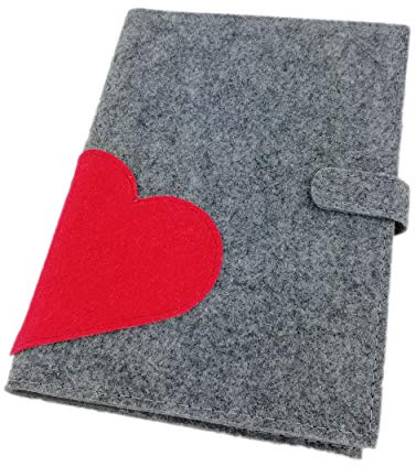 Case protective cover felt bag for the German maternity log maternity passport cover (red, German version).