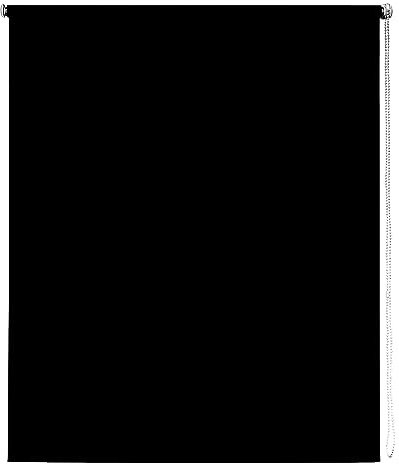 Thermal Blackout Blinds, Black 90cm (35.43), 165cm Drop - Blackout Roller Blinds For Inside and Outside Recess Fitting - Window Blinds of Multiple Colours and Sizes by New Edge Blinds