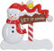 MAXORA Schneemann Weihnachten Ornament 2020 Let it Snow Personalisierung Urlaub Geschenk Baumschmuck