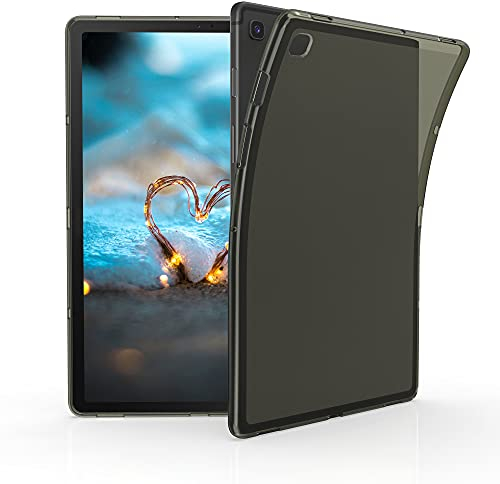 kwmobile Custodia Protettiva Tablet Compatibile con Samsung Galaxy Tab S5e Cover - Cover Trasparente Morbida Silicone Tablet Nero/Trasparente