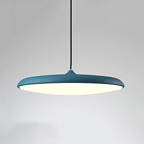 Lámpara de araña de metal de estilo minimalista nórdico, lámpara colgante en forma de platillo volante con personalidad creativa, lámpara de techo de luz blanca de 6000k, lámparas decorativas de cafet