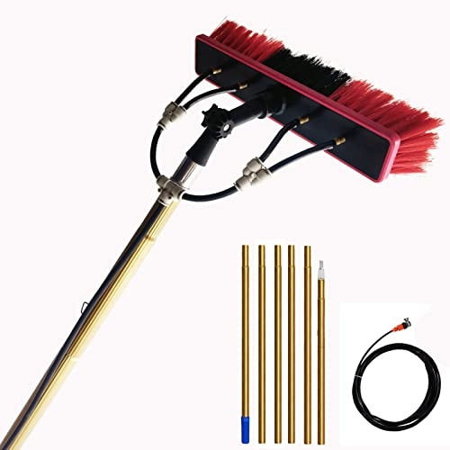 Teleskopstange Wasserführend,3.6M-9M für Solaranlagen und Fenster - Teleskopstiel Wassergefüllte - Telescopic Pole (5.4m/18ft)