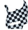 Dopro Pickguard en plastique imprimé 3D pour basse Jazz Fender Jazz Bass 4 cordes Noir/blanc