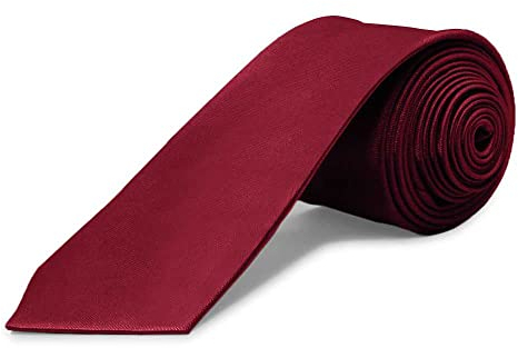 OcioDual Corbata Burdeos, Corbata Hombre, Clásica, Elegante para Celebraciones, Eventos, Corbatas Bodas, Fiestas, Empresarios, Corbatas de Hombre para Regalo, Mens Tie