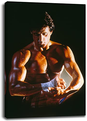 Artis Prints Leinwandbild Rocky Balboa, Hollywood Film - Boxen, Sport, Klein bis XXL, Inneneinrichtung - Wohnzimmer - Wohnung, Dekoration