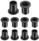QUARKZMAN 10Stk Flansch Hülsenlager 8.15mm ID 10.55mm AD 14.3mm L Nylon Buchse Schwarz