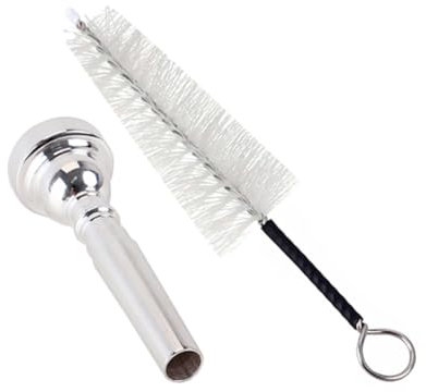 SAFIGLE Professional Trumpet Plated Metal Cleaning Brush Trumpet Mouthpiece Brush Set C507a