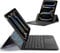 ESR für iPad Pro 11 Zoll (M4) 2024, Tastatur Hülle mit Trackpad, magnetisch abnehmbare Tastatur mit hintergrundbeleuchteten Tasten, Ständer im Querformat, Schwarz