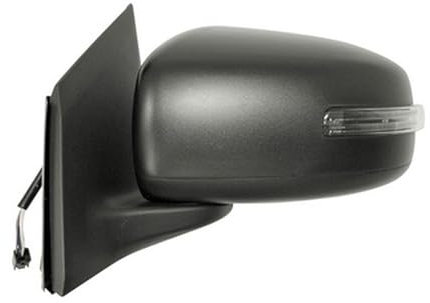 Rückspiegel links elektrisch schwarz mit konvexem Scheinwerfer Chrom kompatibel mit Mitsubishi Space Star